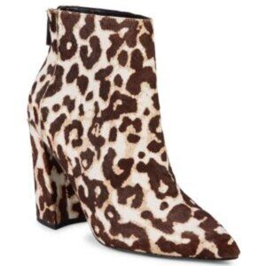 NWT Charles David Snow Leopard Calf Hair